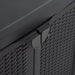 Garden Storage Cabinet Black 65x45x88 Cm Pp Rattan Opoxtl