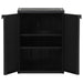 Garden Storage Cabinet Black 65x45x88 Cm Pp Rattan Opoxtl