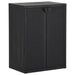Garden Storage Cabinet Black 65x45x88 Cm Pp Rattan Opoxtl