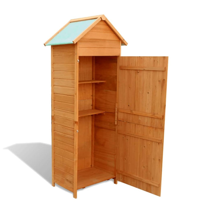 Garden Storage Cabinet Brown 79x49x190 Cm Aolpb