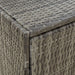Garden Storage Cabinet Grey 100x55.5x80 Cm Poly Rattan