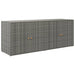 Garden Storage Cabinet Grey 198x55.5x80 Cm Poly Rattan