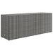 Garden Storage Cabinet Grey 198x55.5x80 Cm Poly Rattan