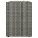 Garden Storage Cabinet Grey 198x55.5x80 Cm Poly Rattan