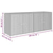 Garden Storage Cabinet Grey 198x55.5x80 Cm Poly Rattan