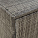 Garden Storage Cabinet Grey 59x40x180 Cm Poly Rattan Toknit