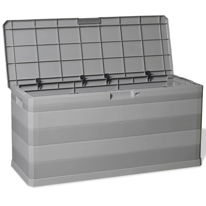 Garden Storage Box Grey 117x45x56 Cm Atibk