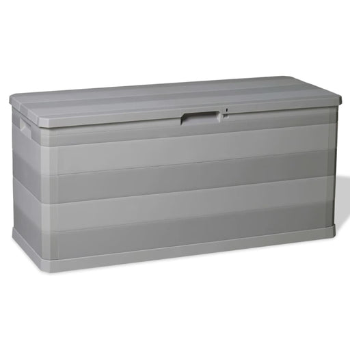 Garden Storage Box Grey 117x45x56 Cm Atibk
