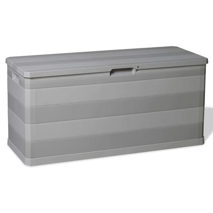 Garden Storage Box Grey 117x45x56 Cm Atibk