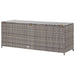 Garden Storage Box Grey 120x50x60 Cm Poly Rattan Alalb