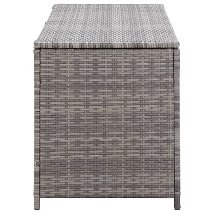 Garden Storage Box Grey 120x50x60 Cm Poly Rattan Alalb