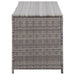 Garden Storage Box Grey 120x50x60 Cm Poly Rattan Alalb