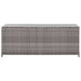 Garden Storage Box Grey 120x50x60 Cm Poly Rattan Alalb