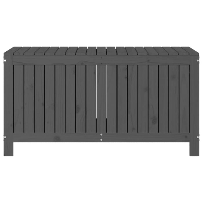 Garden Storage Box Grey 121x55x64 Cm Solid Wood Pine Nxtnap