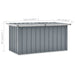 Garden Storage Box Grey 129x67x65 Cm Alxlx