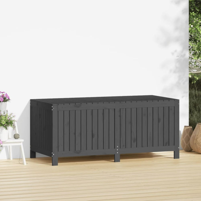Garden Storage Box Grey 147x68x64 Cm Solid Wood Pine Nxtnpx