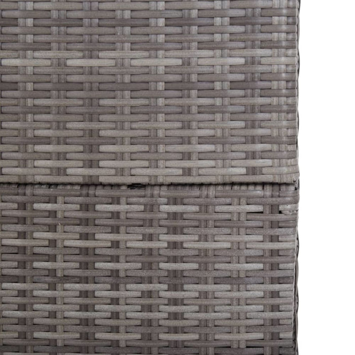 Garden Storage Box Grey 150x100x100 Cm Poly Rattan Alali