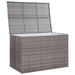 Garden Storage Box Grey 150x100x100 Cm Poly Rattan Alali