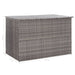 Garden Storage Box Grey 150x100x100 Cm Poly Rattan Alali