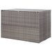 Garden Storage Box Grey 150x100x100 Cm Poly Rattan Alali
