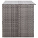 Garden Storage Box Grey 150x100x100 Cm Poly Rattan Alali