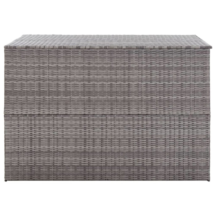 Garden Storage Box Grey 150x100x100 Cm Poly Rattan Alali