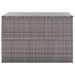 Garden Storage Box Grey 150x100x100 Cm Poly Rattan Alali