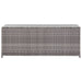 Garden Storage Box Grey 150x50x60 Cm Poly Rattan Alalx