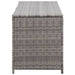 Garden Storage Box Grey 150x50x60 Cm Poly Rattan Alalx