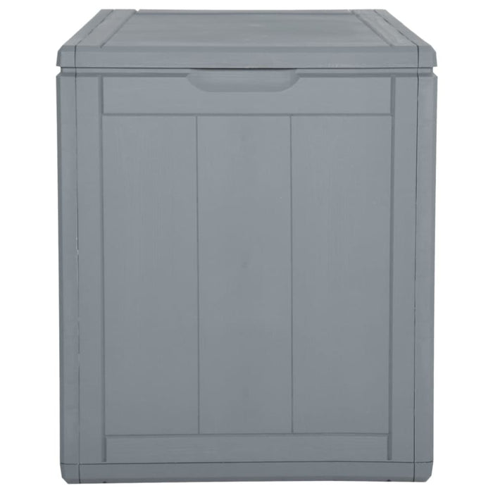Garden Storage Box 90l Grey Pp Rattan Opoxtt