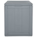 Garden Storage Box 90l Grey Pp Rattan Opoxtt