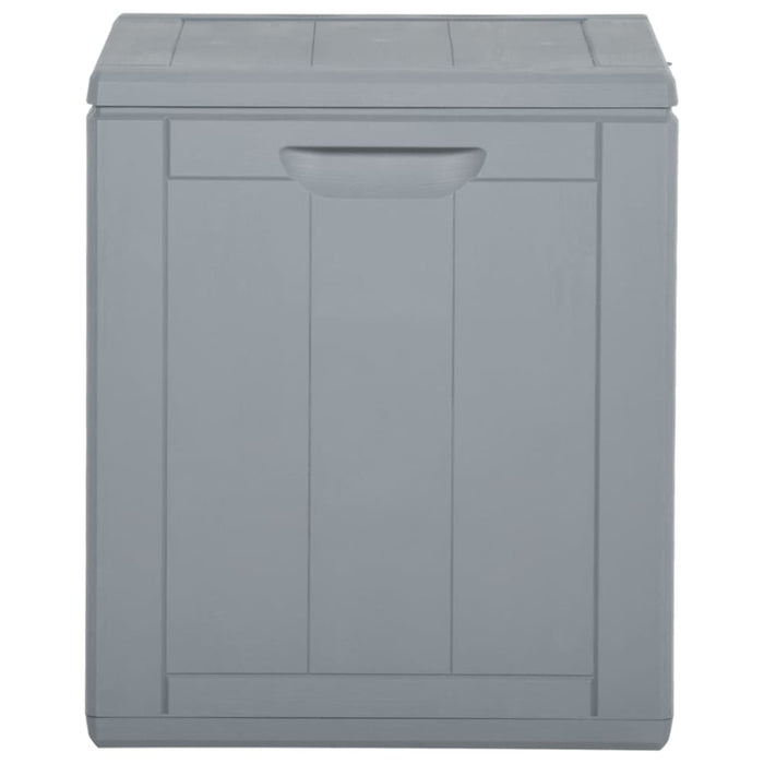 Garden Storage Box 90l Grey Pp Rattan Opoxtt