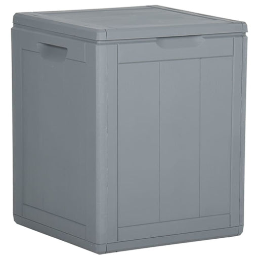 Garden Storage Box 90l Grey Pp Rattan Opoxtt