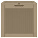 Garden Storage Box Light Brown 55.5x43x53 Cm Polypropylene