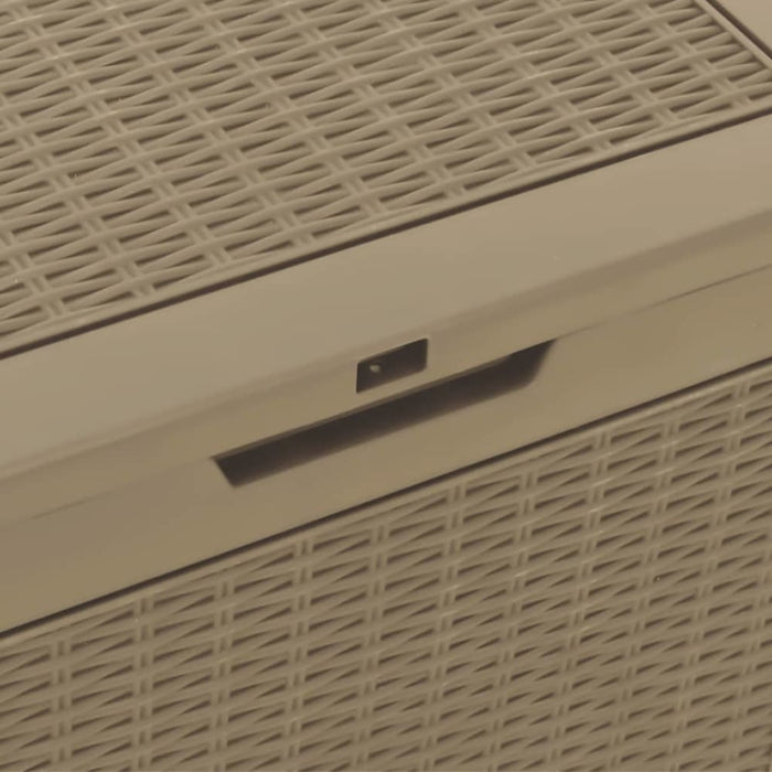 Garden Storage Box Light Brown 55.5x43x53 Cm Polypropylene