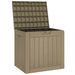 Garden Storage Box Light Brown 55.5x43x53 Cm Polypropylene