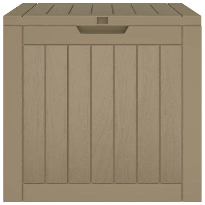 Garden Storage Box Light Brown 55.5x43x53 Cm Polypropylene