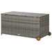 Garden Storage Box Light Grey 120x65x115 Cm Poly Rattan