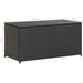 Garden Storage Box Poly Rattan 100x50x50 Cm Black Alaio