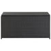 Garden Storage Box Poly Rattan 100x50x50 Cm Black Alaio