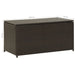 Garden Storage Box Poly Rattan 100x50x50 Cm Brown Alaix