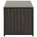 Garden Storage Box Poly Rattan 100x50x50 Cm Brown Alaix