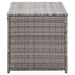 Garden Storage Box Poly Rattan 100x50x50 Cm Grey Alait