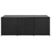 Garden Storage Box Poly Rattan 180x90x75 Cm Black Alaii