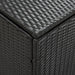 Garden Storage Box Poly Rattan 180x90x75 Cm Black Alaii