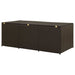 Garden Storage Box Poly Rattan 180x90x75 Cm Brown Alain