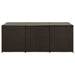 Garden Storage Box Poly Rattan 180x90x75 Cm Brown Alain