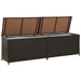 Garden Storage Box Poly Rattan 200x50x60 Cm Brown Alaip