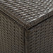 Garden Storage Box Poly Rattan 200x50x60 Cm Brown Alaip
