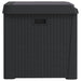 Garden Storage Box with Seat Cushion Anthracite 125 l Pp